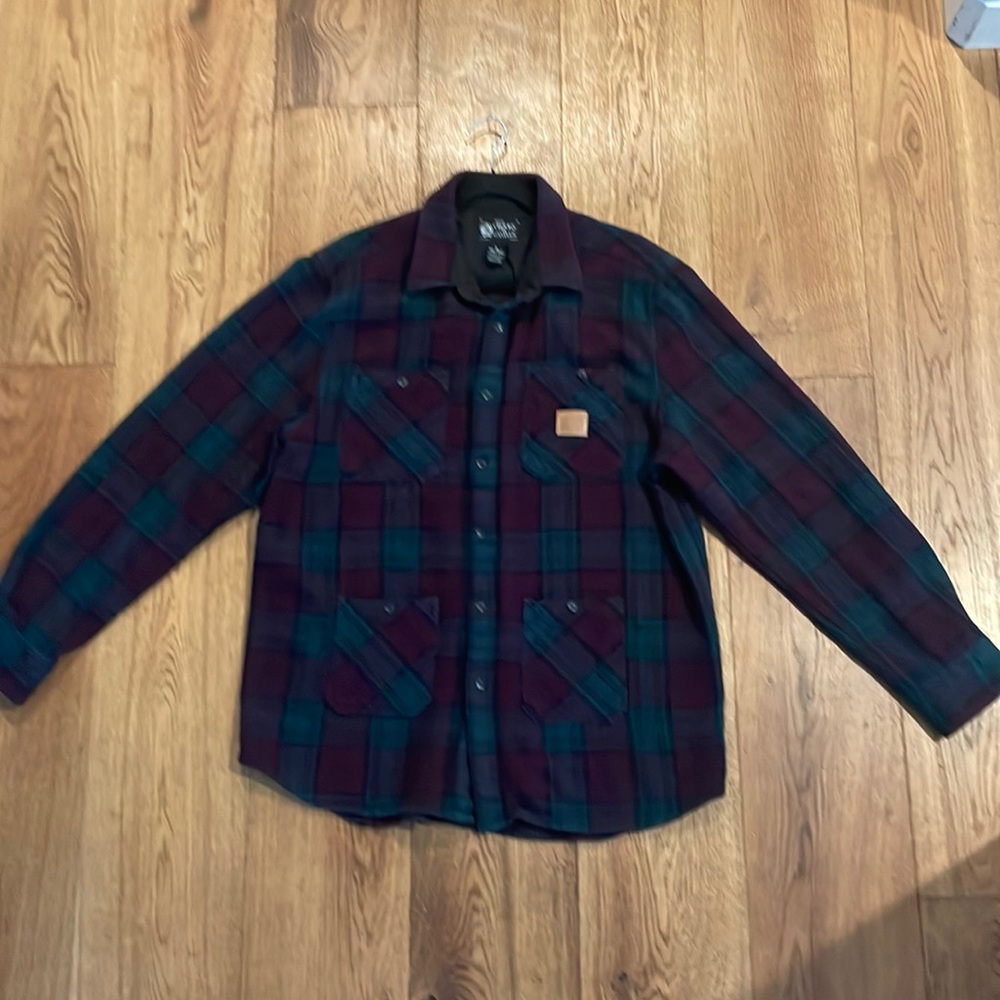 🩵Crooks & Castles, grand theivery unit, purp, blue gray, black flannel, 2 XL/TG